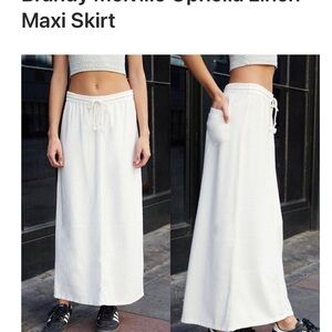 Brandy Melville Ophelia linen Maxi Skirt